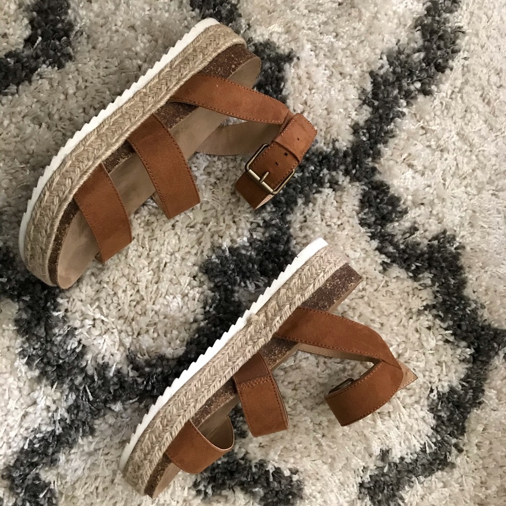Brown Espadrille Sandals